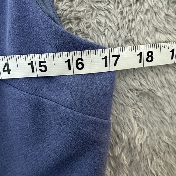 Grace Karin Women’s Ruched Sleeveless Sheath Dress L Blue Stretch Elegant New - Picture 5 of 11